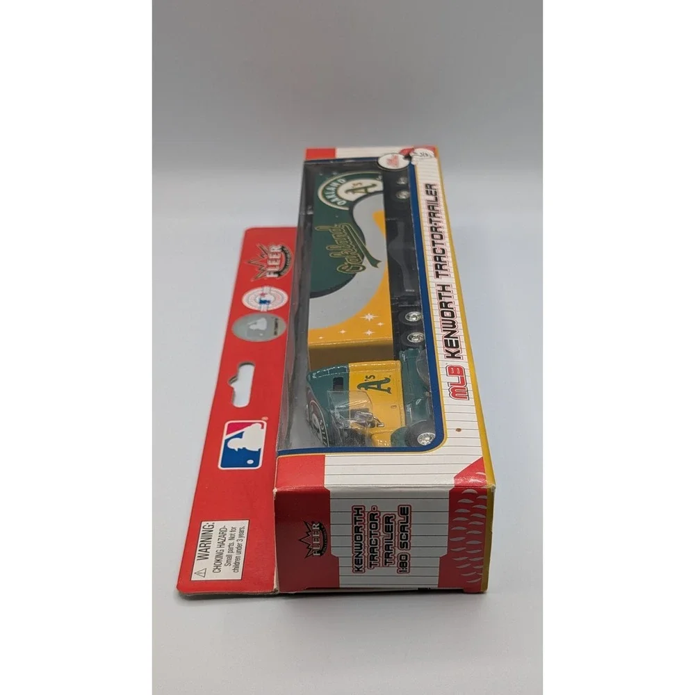 2004 Oakland A's Fleer Collectibles 1:80 scale diecast Kenworth tractor-trailer